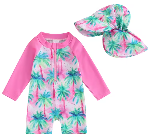 maillot de bain bébé avec casquette - Zelya