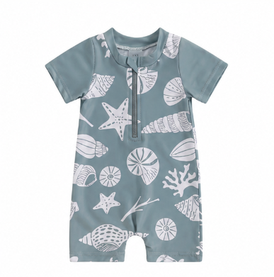 maillot de bain garçon manches courtes - Timo