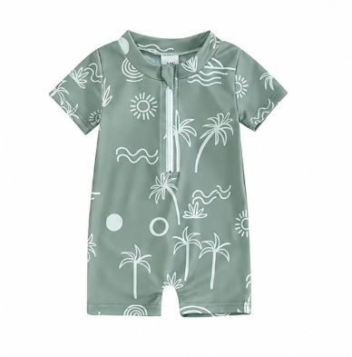 maillot de bain garçon manches courtes - Timo