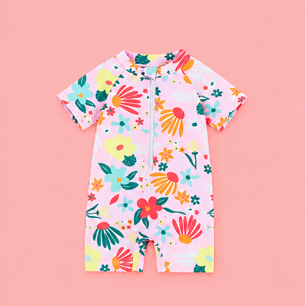 Maillot de bain fille manches courtes - lilia